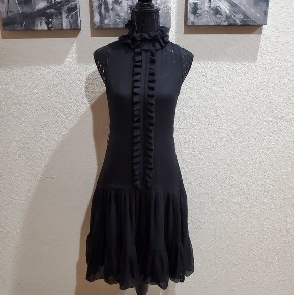 Anthropologie Dresses & Skirts - 🔥ANTHROPOLOGIE TRACY REESE Black Ruffle Dress